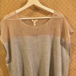 Eileen Fisher Grey Knit short sleeve sweater-NWT